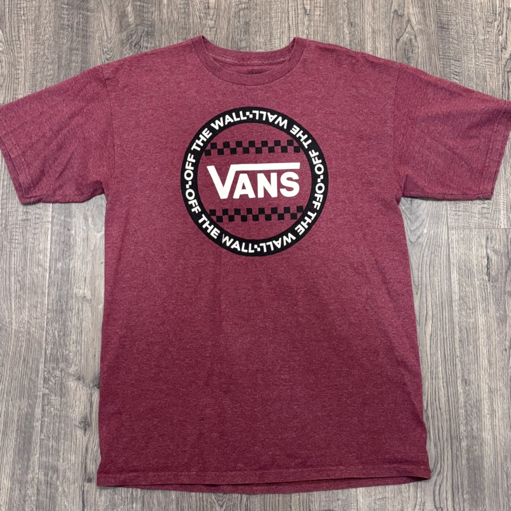 Vans Burgundy Tee Adult Medium